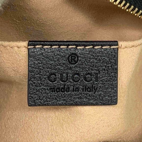 Gucci Ophidia Shoulder Black Leather Sherry Line Diagonal Bag - Picture 6 of 6